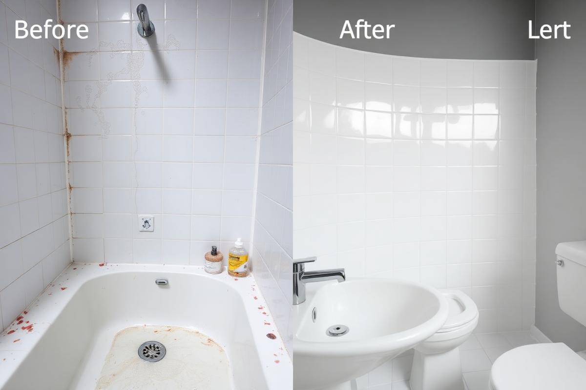 Resultado de limpieza profesional — Baño completo